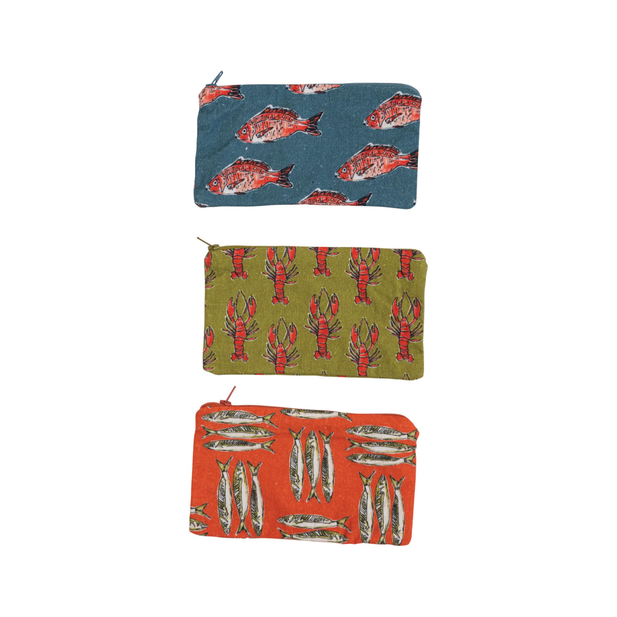 Hello Honey® Sea Life Cotton Zip Food Pouch Set
